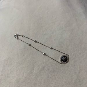 EFFY white gold and diamond evil eye bracelet